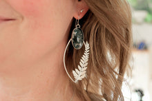 Load image into Gallery viewer, Mossy Fern Statement Earrings
