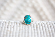 Load image into Gallery viewer, White Water Turquoise Ring - Size O AU ~ 7 1/4 US