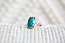 Load image into Gallery viewer, White Water Turquoise Ring - Size O AU ~ 7 1/4 US