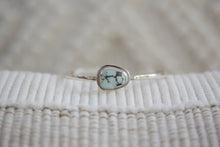Load image into Gallery viewer, Golden Hills Turquoise Silver Cuff (Triangular Stone)