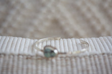 Load image into Gallery viewer, Golden Hills Turquoise Silver Cuff (Triangular Stone)