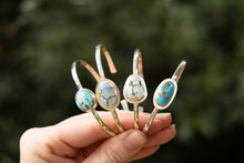 Load image into Gallery viewer, Elemental Turquoise Silver Cuff