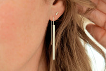 Load image into Gallery viewer, Rectangle Drop Earrings
