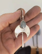 Load and play video in Gallery viewer, Kyanite Celestial Earrings
