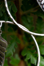 Load image into Gallery viewer, Silver Fern Hoop Earrings
