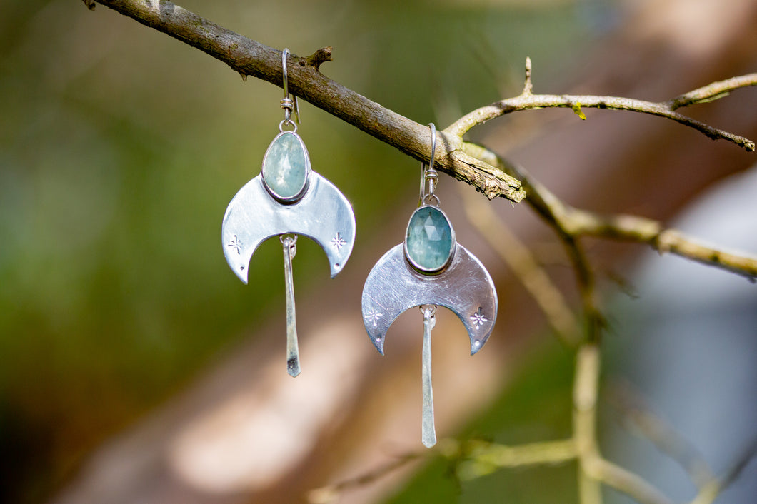 Kyanite Celestial Earrings