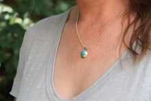 Load image into Gallery viewer, Small Turquoise Pendant Necklace
